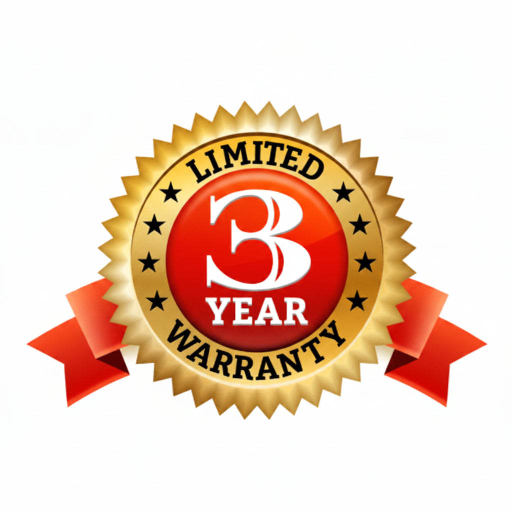 3 Year Warranty