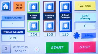 Automatic Side Seal Shrink Wrapper Control Pannel