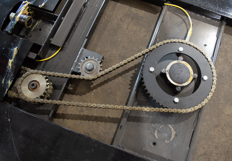 Low Profile Turntable Pallet Wrapper Chan Drive