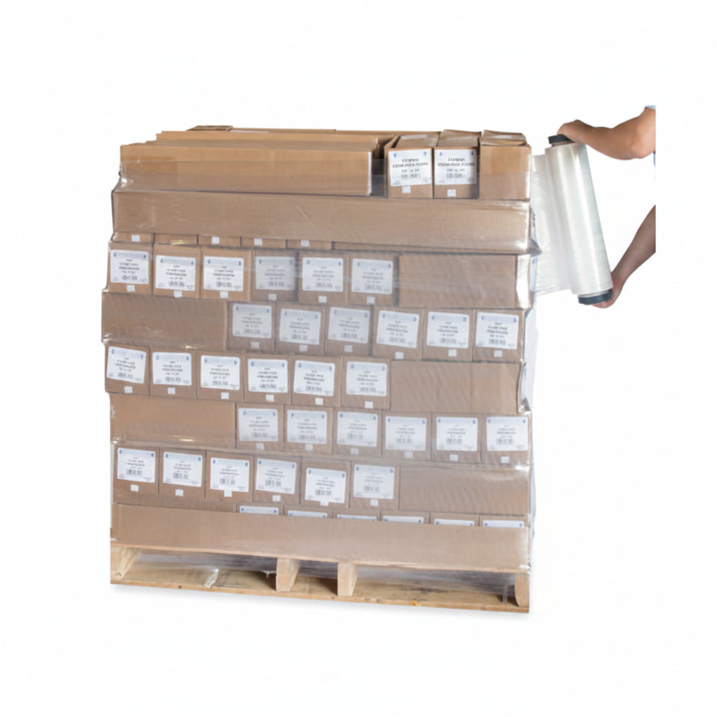 Hand Pallet Wrap in Use