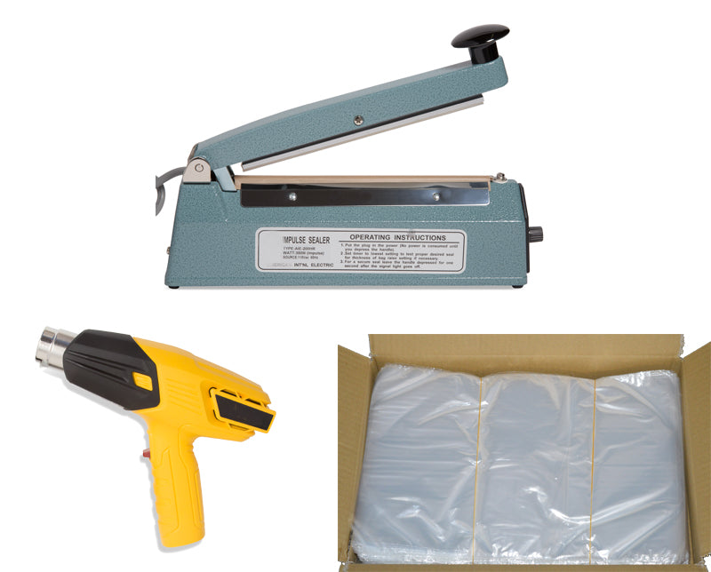 Shrink Wrap System with 12" Impulse Sealer (Shrink Bags)