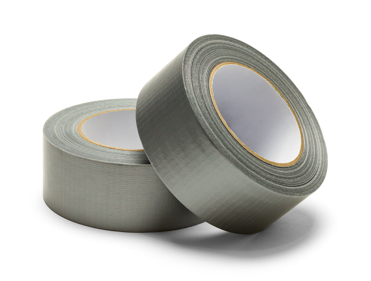 Two Rolls of Silver Duct Tape 